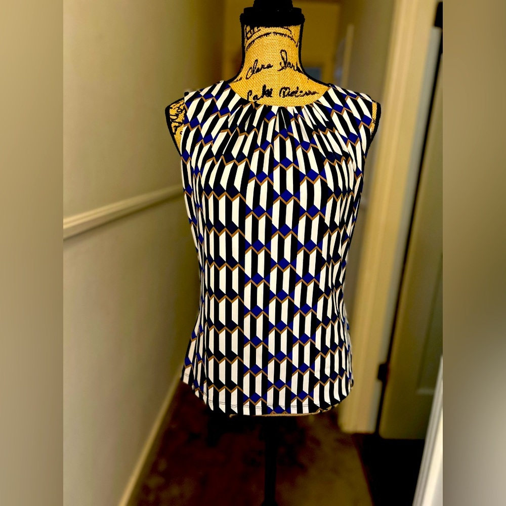 Calvin Klein Print Sleeveless Top - S